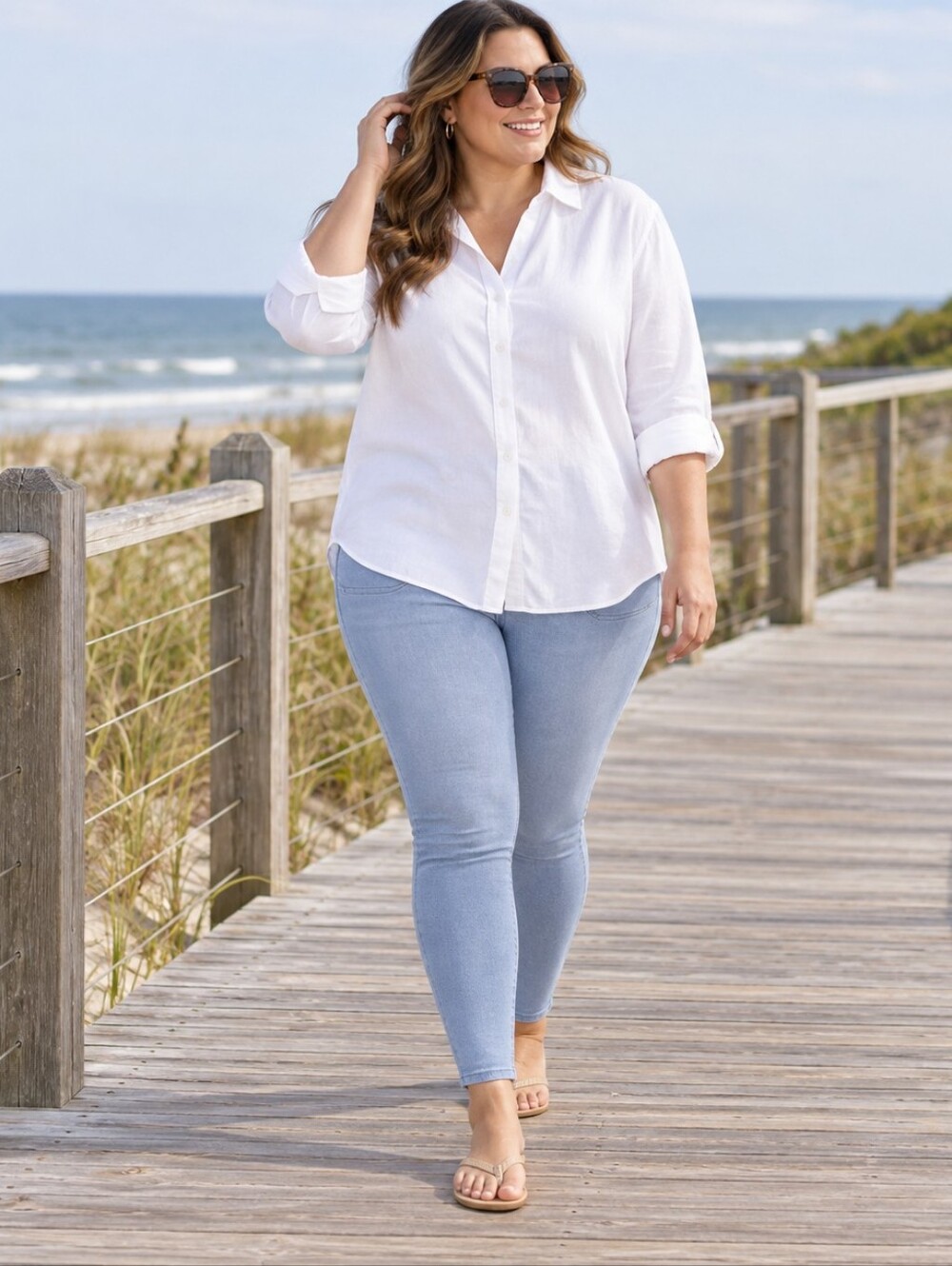 SPANX Jean-ish Leggings High Rise Shaping Skinny Jeans Minimalist Women's 1X